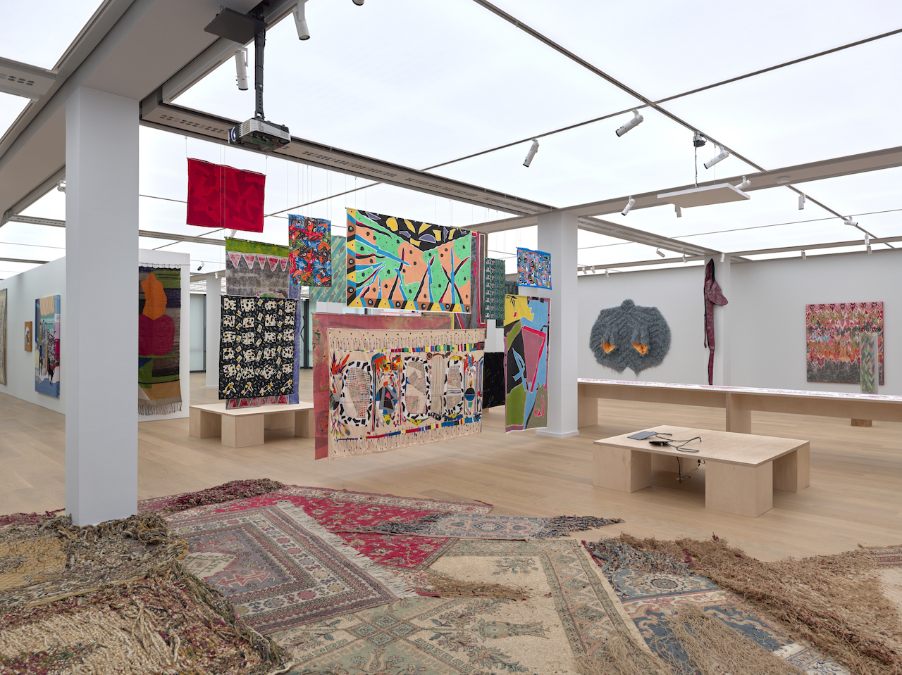 Installation view of the exhibition Soft Power, DAS MINSK Kunsthaus in Potsdam 2024. © VG Bild-Kunst, Bonn 2024, Candis Pettway, Hamid Zénati Estate. Picture by Ladislav Zajac